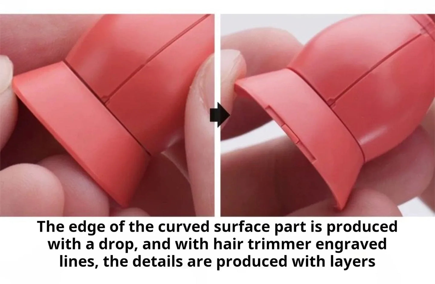 RAY Studio TinyGo Modeling Stepped Scraper for Gundam Military Scale Model Making Curved Step Scraper Kits Hobby DIY Craft Tool