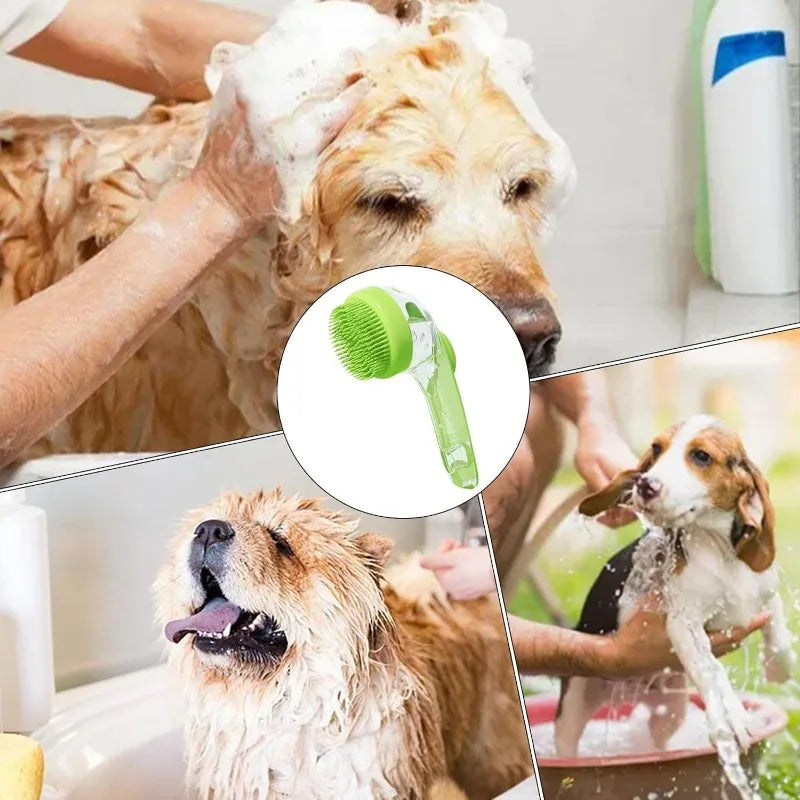 Pet Bath Scrub Brush - Soft Bristle Washing Tool for Small Pets – photo 2