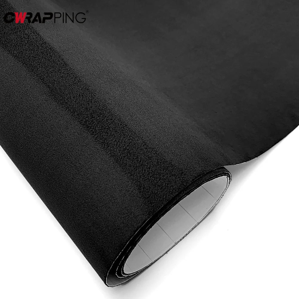 Suede Car Interior Vinyl Wrap — Self-Adhesive Door &amp; Trim Film