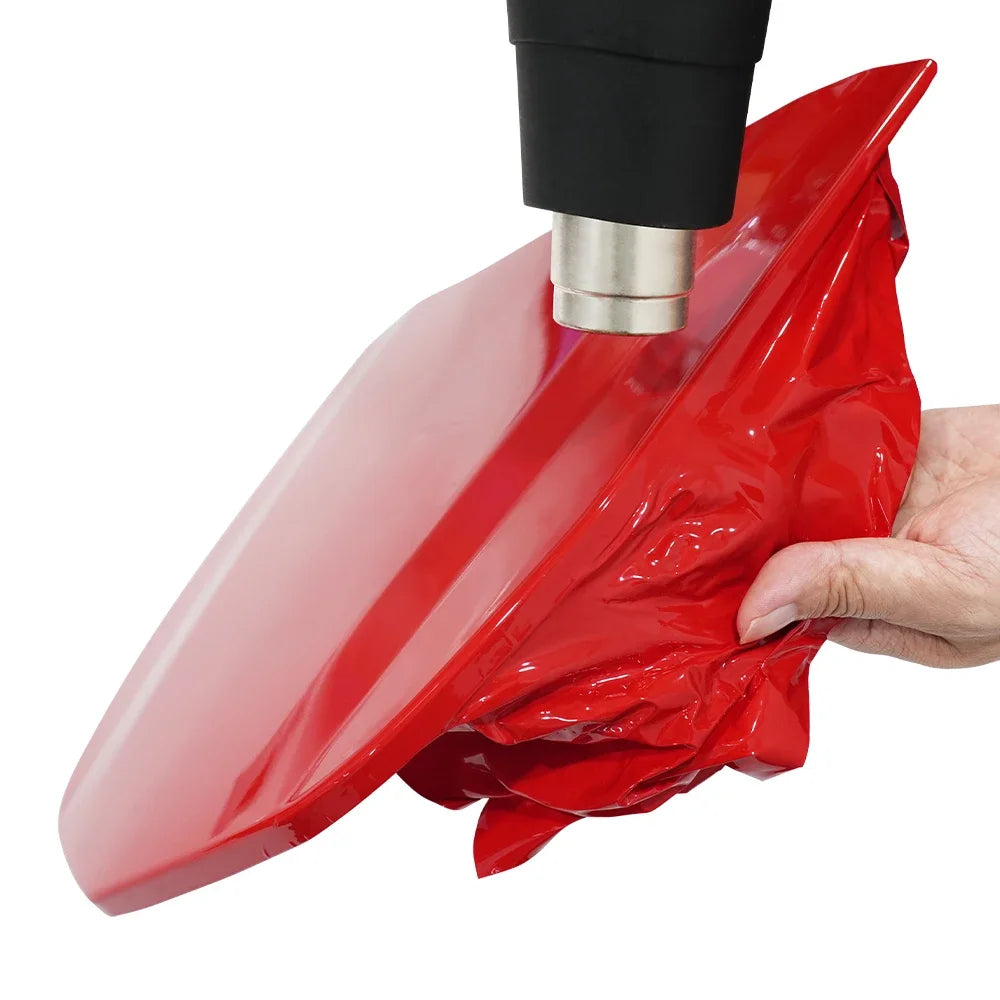 Car Sticker Glossy Red Car Adhesive Vinyl Wrap PET Color Change Film Bubble Free Wrap Film Car Accessories Interior Exterior