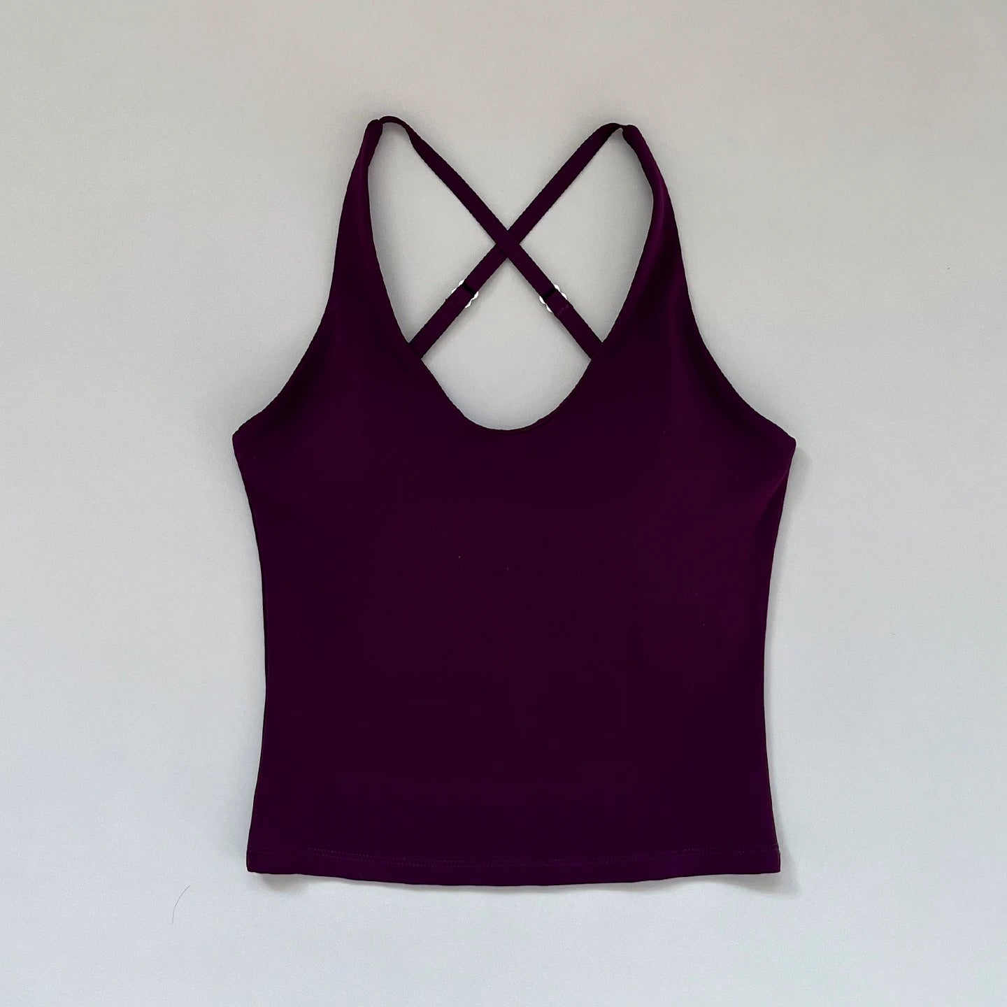 Women's Strappy Sports Bra — Beautiful-Back Padded Yoga Fitness Vest
