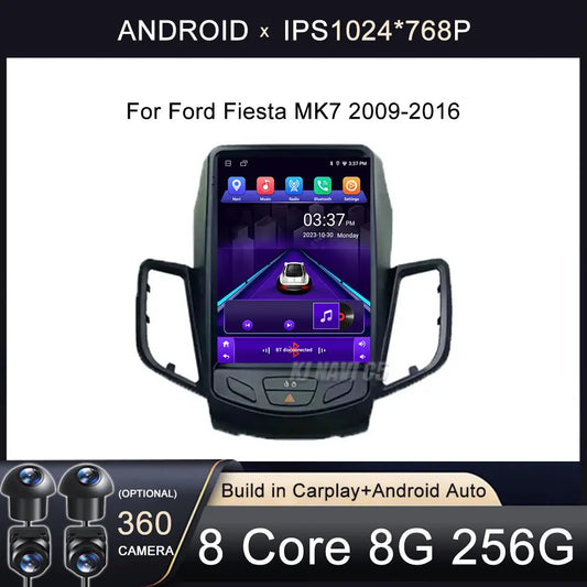 Car Stereo with Apple CarPlay & Android Auto, Compatible with Ford Fiesta MK7 (2009-2016)