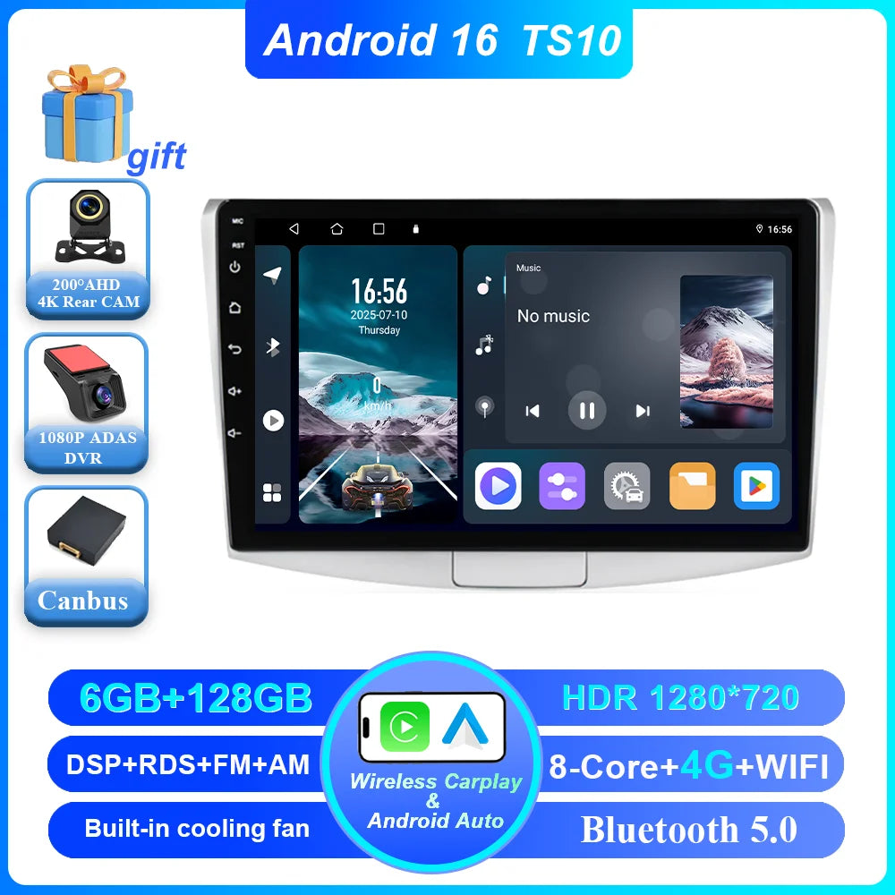Car Stereo with Apple CarPlay & Android Auto, Compatible with VW Passat B6 B7 & CC