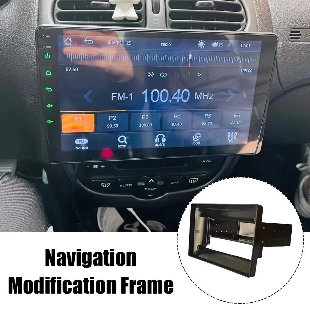Universal 1 DIN to 9" Car Stereo Fascia Mounting Frame