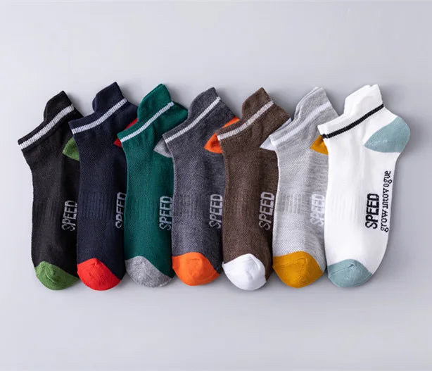Men's Cotton Blend Crew Socks, 5 Pairs