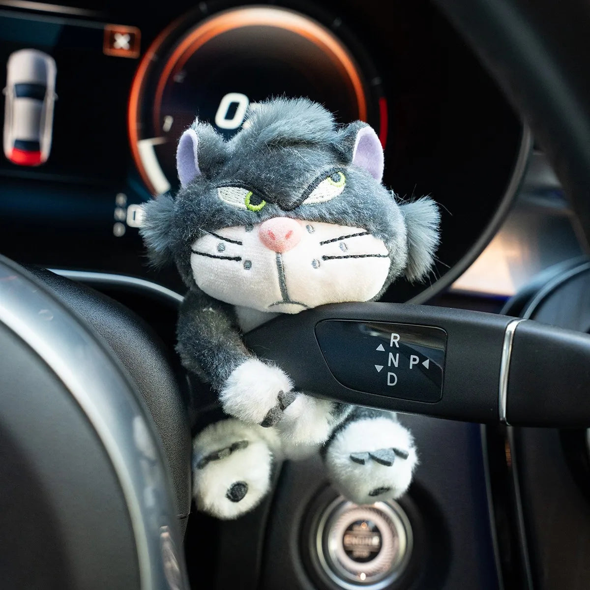 Cute Cat Plush Doll Car Windshield Wiper Decorations Home Desk Ornament Creative Gift Home Decoration Accessories