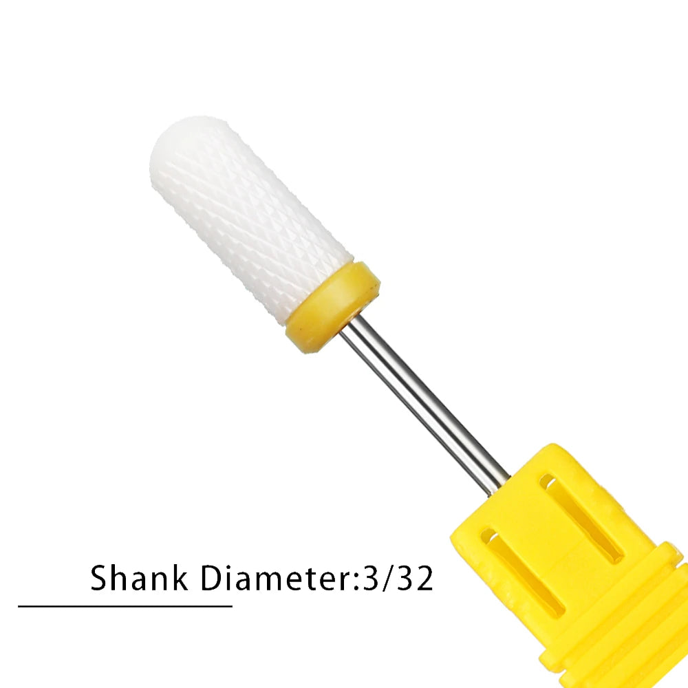 Nail Drill Bits Flame Ceramic Cutters for Manicure Electric Pedicure Nail Bits Gel Polish Remover Files Burr Nail Accessories