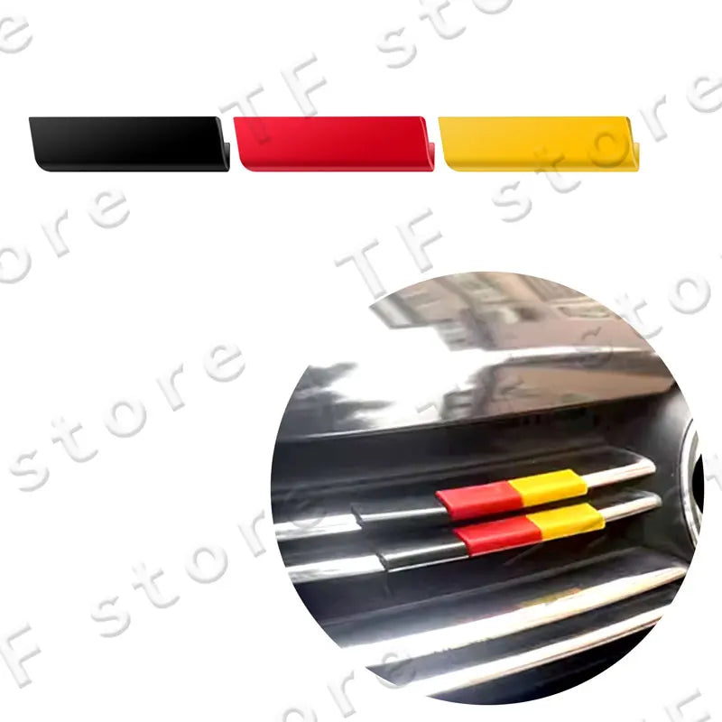 Car Flag Logo Grill Cover Trim for Peugeot Models 2008-5008