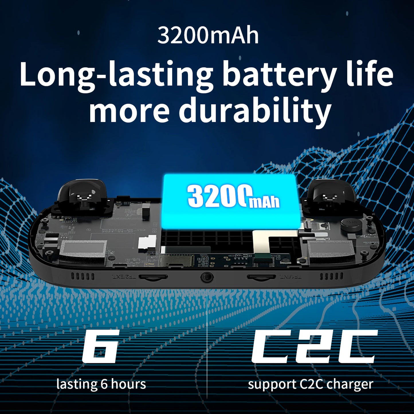 ANBERNIC RG40XX H Handheld Game Console Linux 64-bit System 4.0 inch IPS 3200mAh Retro Video Gaming Console 64G 5000+ Games Gift