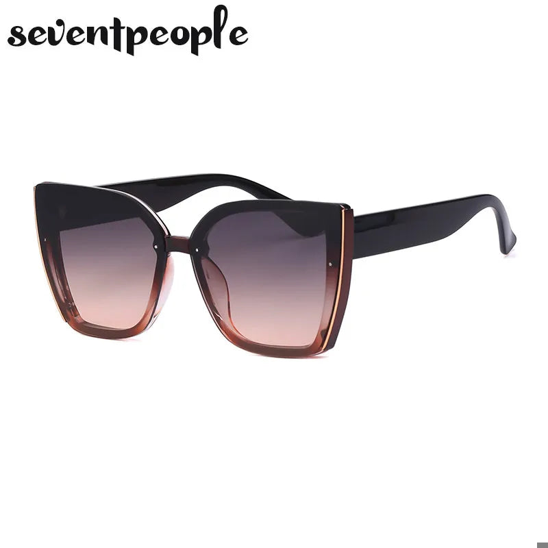 Oversized Cat Eye Sunglasses for Women — Big Frame Retro UV