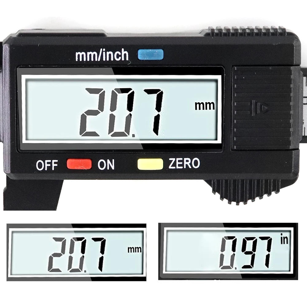 150mm Electronic Digital Caliper 100mm  0.1mm Measuring Tool Vernier Micrometer Measuring Tool Depth Gauge Instrument Pachometer