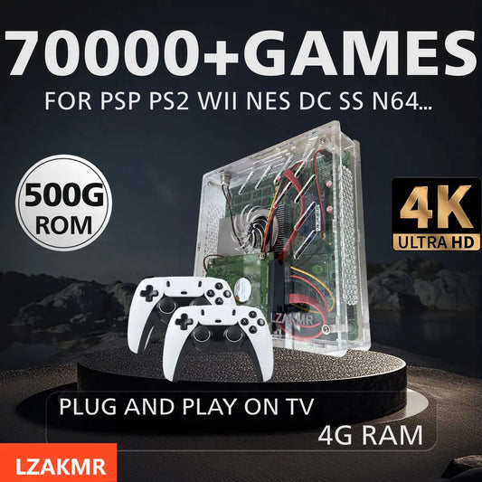 Super Console U7 Dual-System Console — 4GB RAM, 60+ Emulators, Plug-and-Play TV