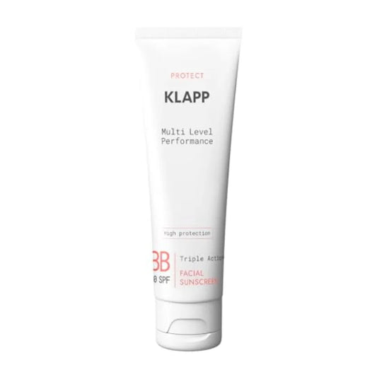 Cosmetics - Triple Action Facial Sunscreen BB 50 SPF 50ml for daily use, lightweight hydrating formula with broad spectrum UVA/