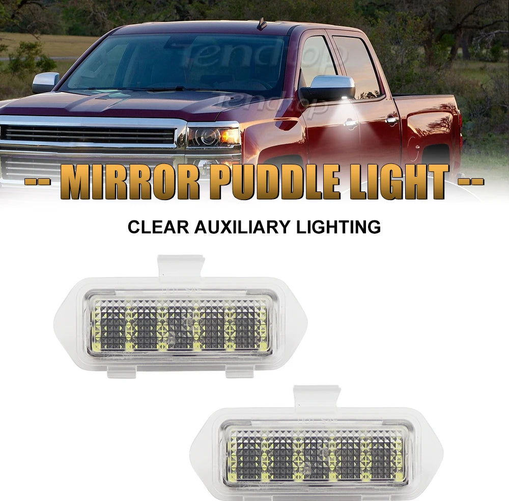 LED Under-Mirror Puddle & Signal Lights — Chevrolet Silverado 1500, Avalanche & GMC Sierra / Cadillac Escalade
