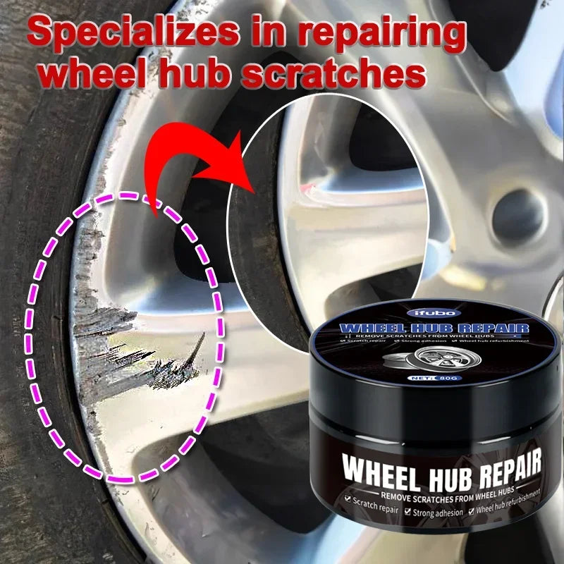Wheel hub Scratch Repair wax - Automobile tire detail repair and deep conditioning, no residue