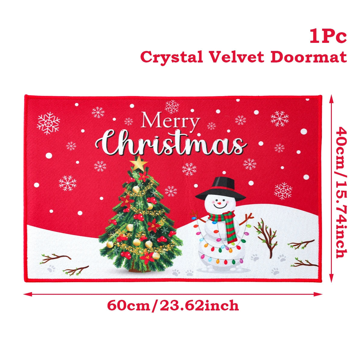 Christmas Door Mat Santa Claus Outdoor Carpet Merry Christmas Decorations For Home 2026 Navidad Xmas Ornament New Year 2026