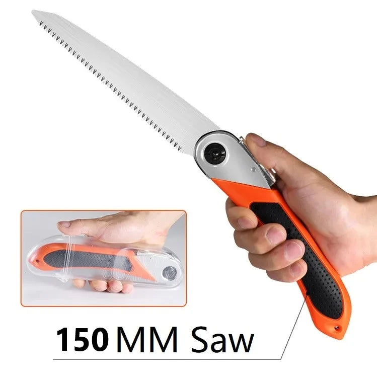 LAOA SK5 Folding Garden Saw – Portable Hand Pruning Saw for Branches, Camping & Logging