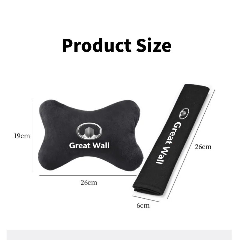 For Great Wall Hover H3 H5 M4 Poer Pao Voleex C30 Wingle 5 Car Headrest Neck Support Seat Soft Neck Pillow Auto Accessories