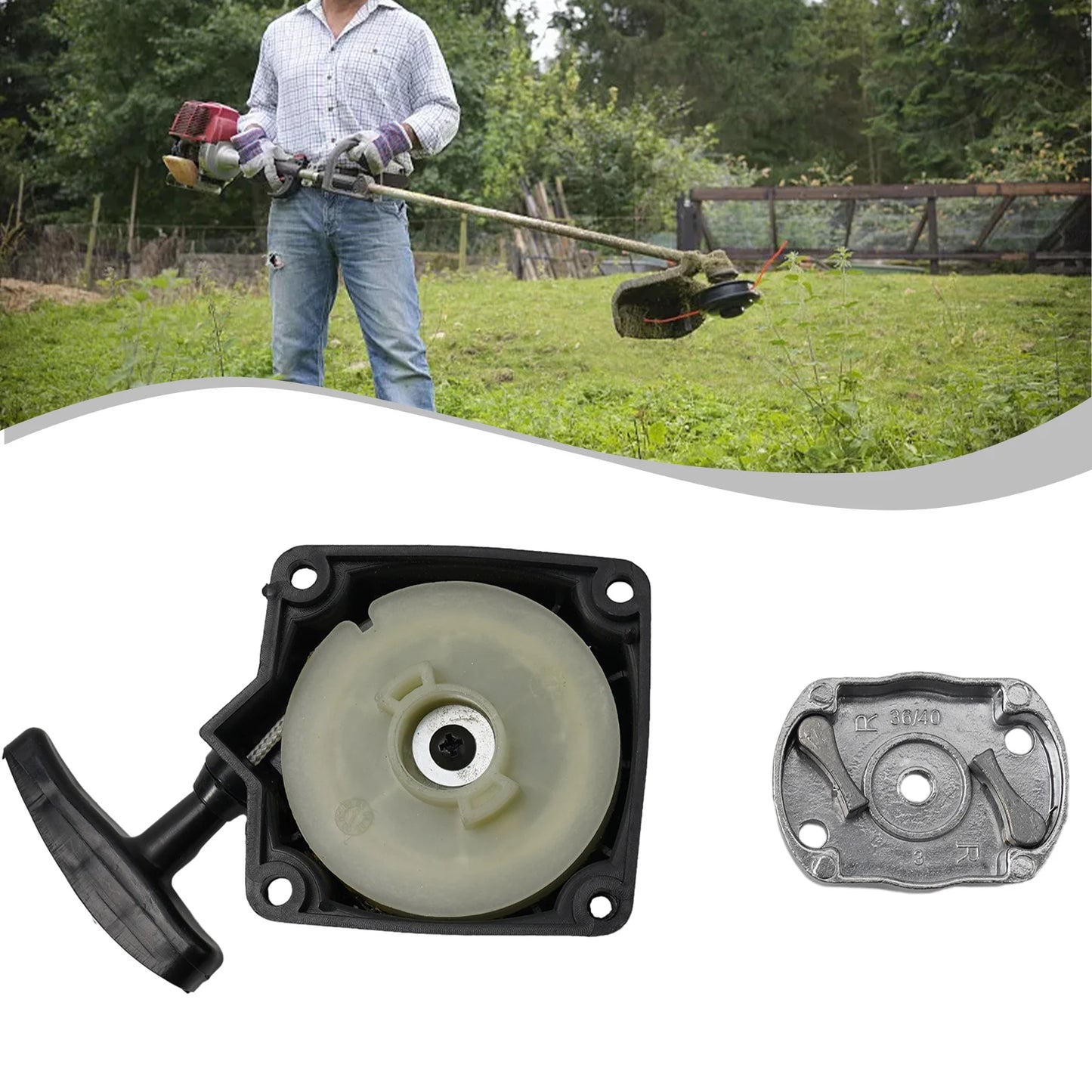 Brand New Pullstart Starter Assembly for Strimmers & Brush Cutters Stable Characteristics Easy to Install Buy Now!