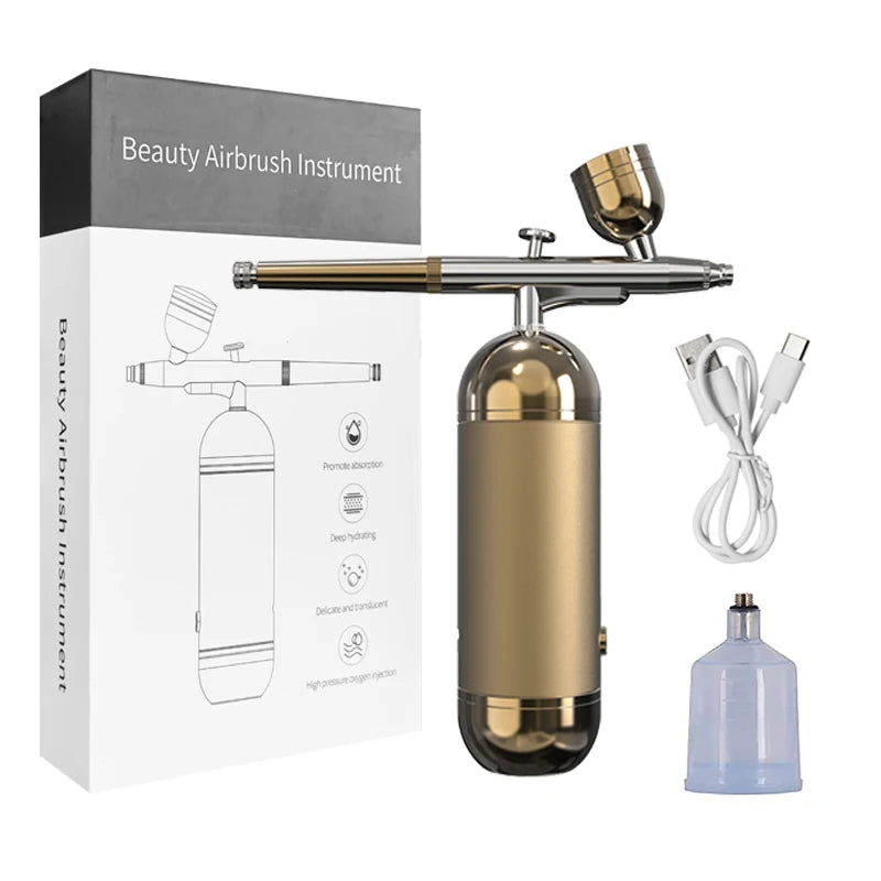 Portable Airbrush Nail With Compressor Airbrush Rechargeable Wireless Handheld Spary Gun for Nails Art Painting Craft