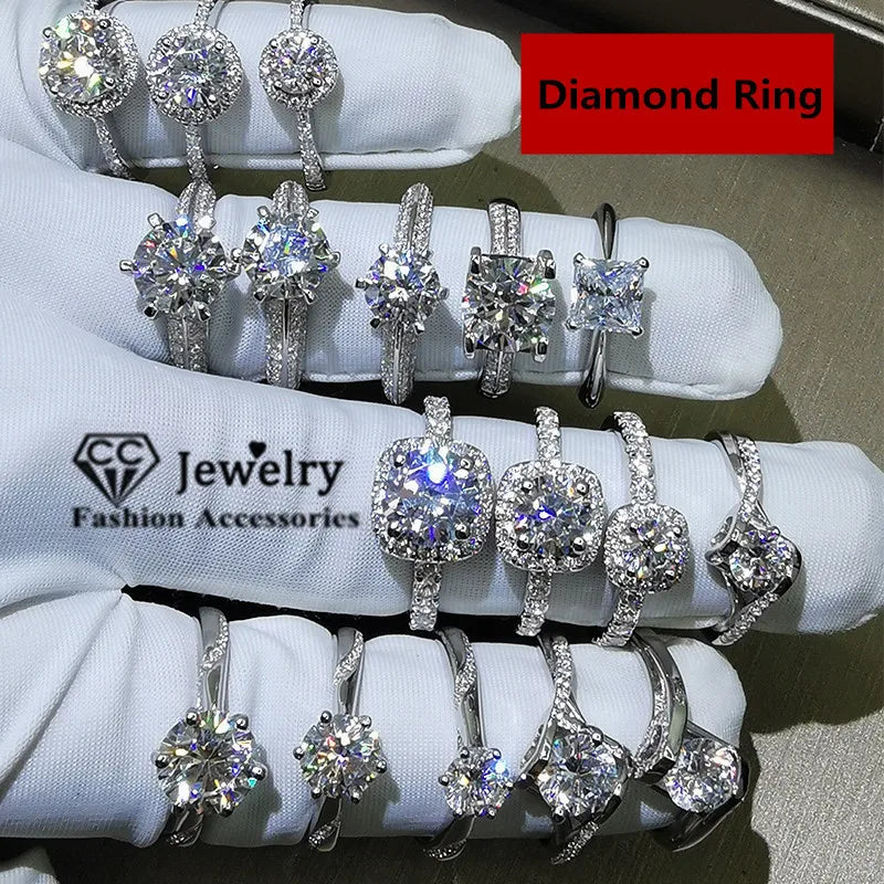 Cubic Zirconia White Gold Ring for Women - Bridal & Wedding