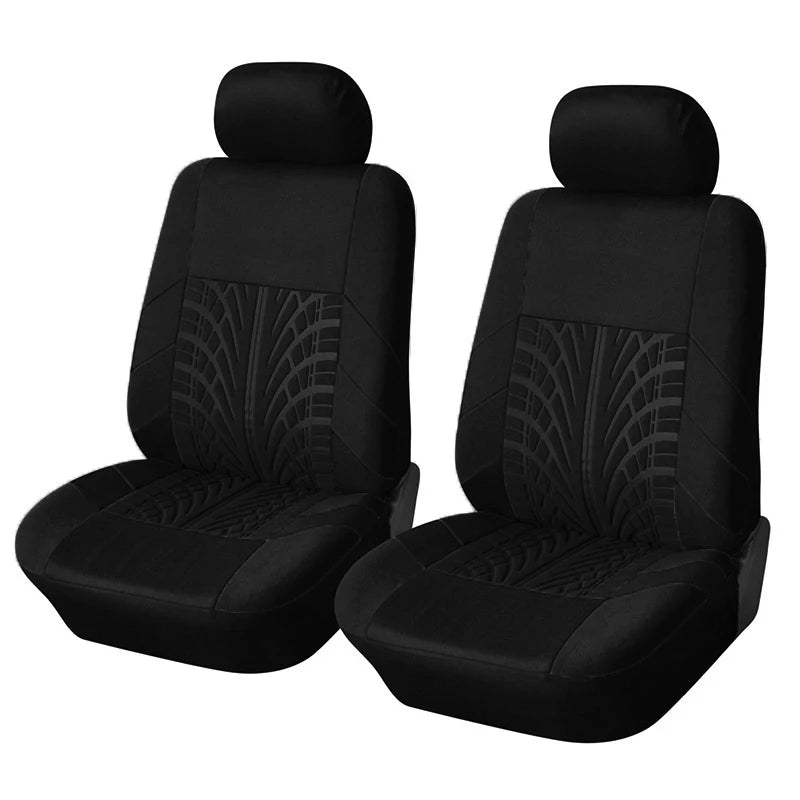 Universal Car Seat Covers 5 Pc Set with Tire Track Detail