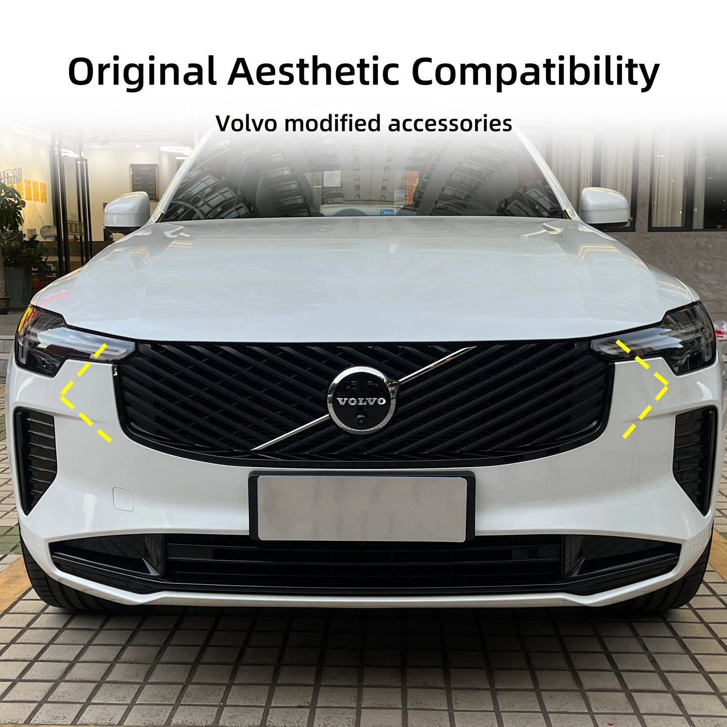 Volvo XC60 XC90 S90 2026 Grille Modification Upgrade – ABS Bright Black Double-Sided Adhesive Install