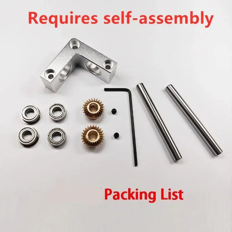 4/5mm Mini Right Angle Rotator Small 90 Degree 1:1 Gearbox Bevel Gear Commutator Model Transmission Case