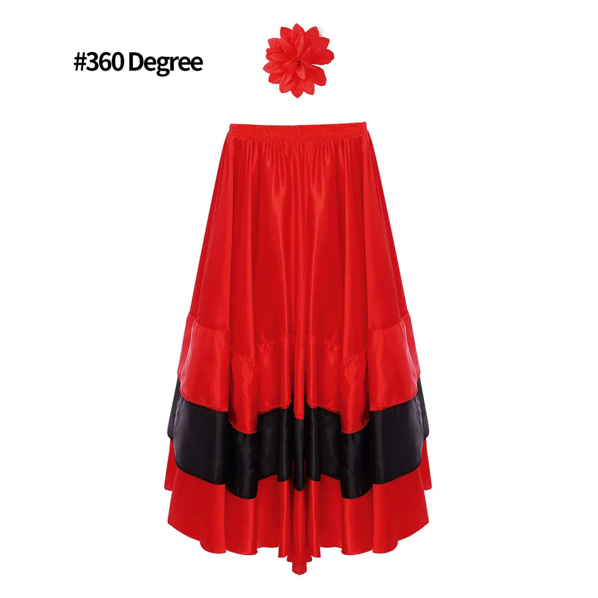 Girls satin flamenco dress