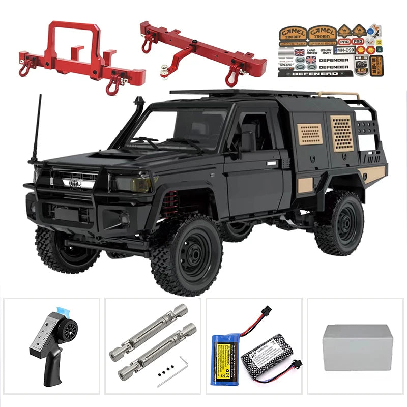 The New MN MN82s MN82 Genuine Toyota LC79 Pickup Remote Control Mode Four-wheel Drive Off-road Mountain Bike Toy Christmas Gift