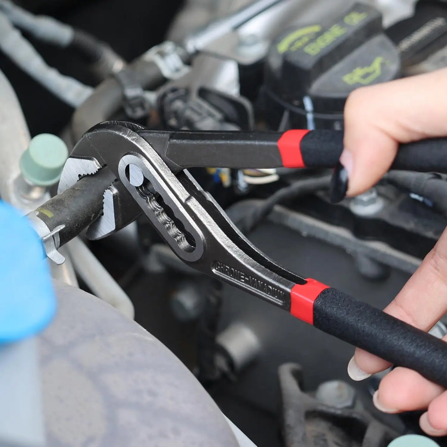 8Inch Multi-functi Water Pump Pliers Quick-Release Plumbing Pliers Pipe Wrench Adjustable Water Pipe Clamp Pliers Manual Tools