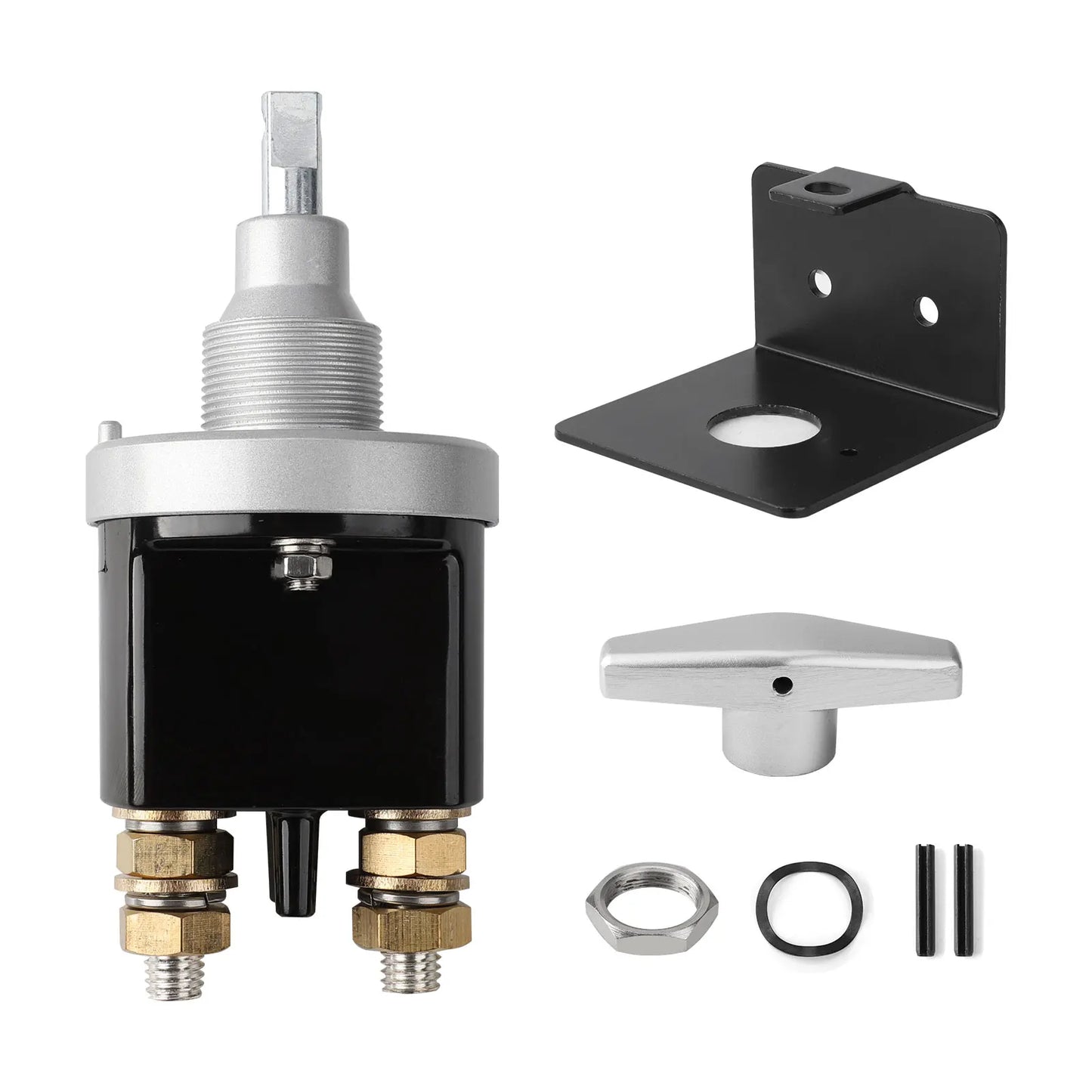 1500A Battery Circuit Cutter Disconnecter Isolator Heavy Duty Battery Kill Mass Switch With Keyhole For RV Camper Van Truck Boat
