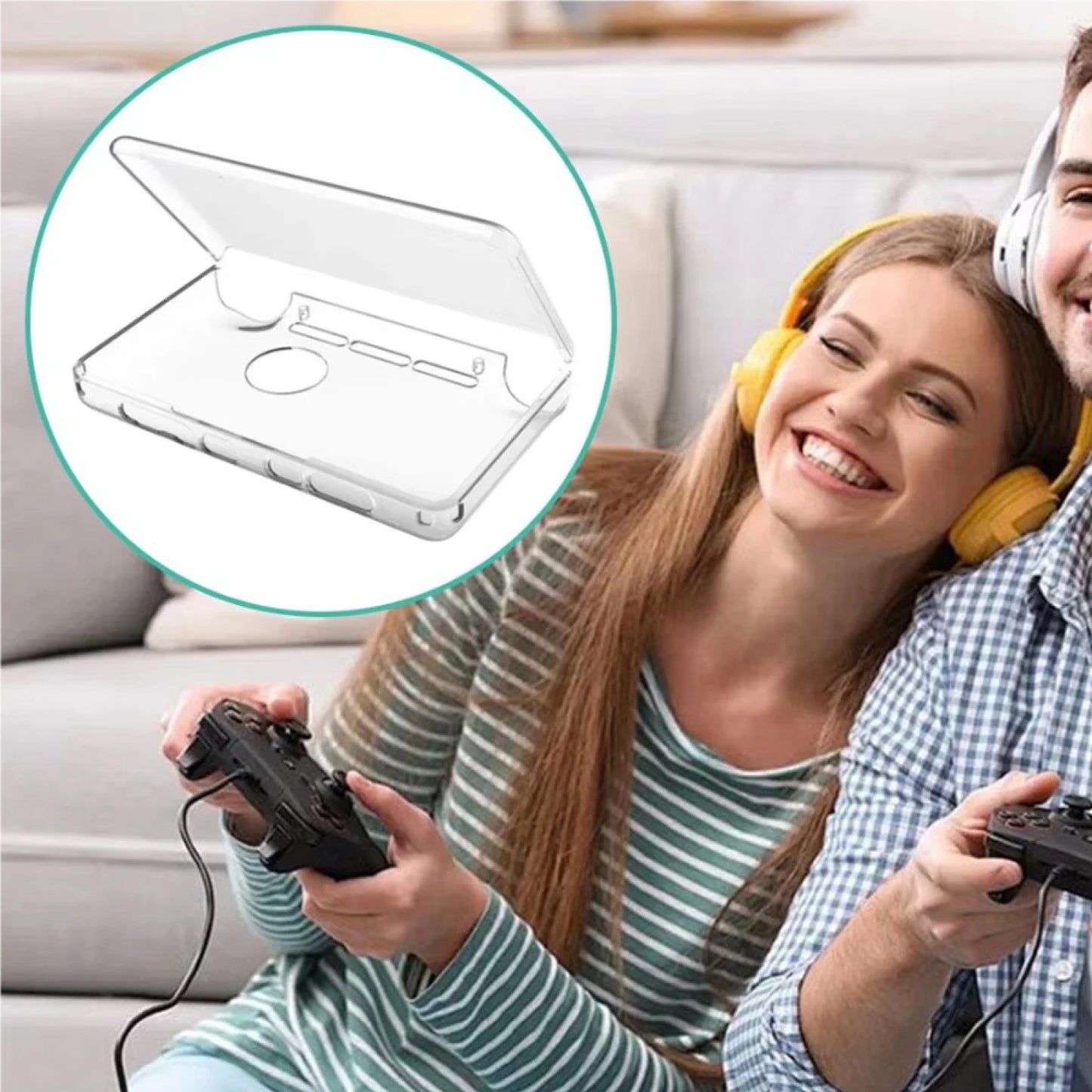 Transparent TPU Protective Case For AYN THOR Shell Clear Case Cover Full Protection Game Console Accessories