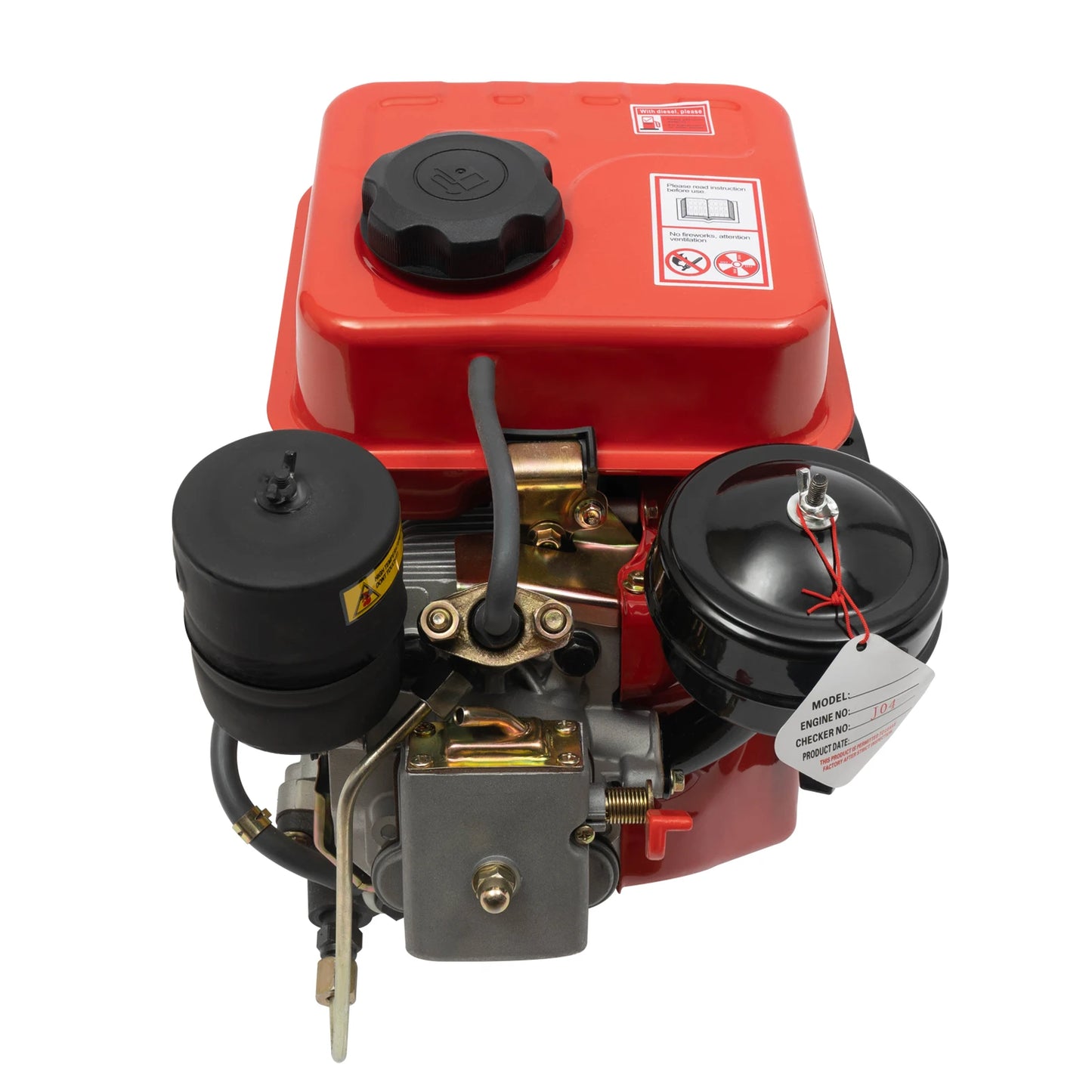 4-stroke 3HP Diesel Engine Hand Recoil Start System Diesel Motor Diesel-Engine for Go Cart, Mini Bike, Chipper,  Lawn Mower