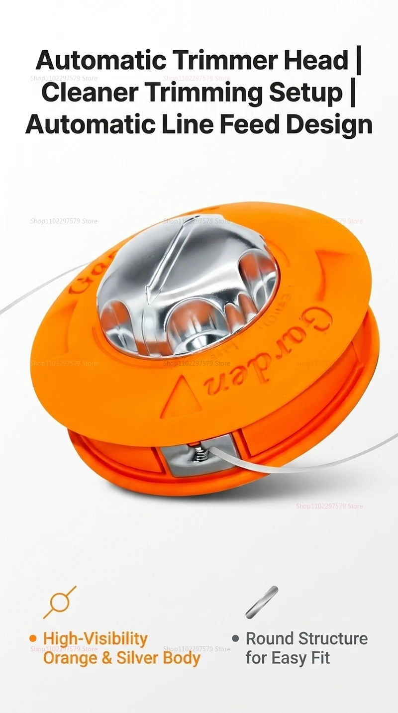 High-quality M10*1.25 automatic lawn mower head, suitable for most garden machinery hedge trimmers.