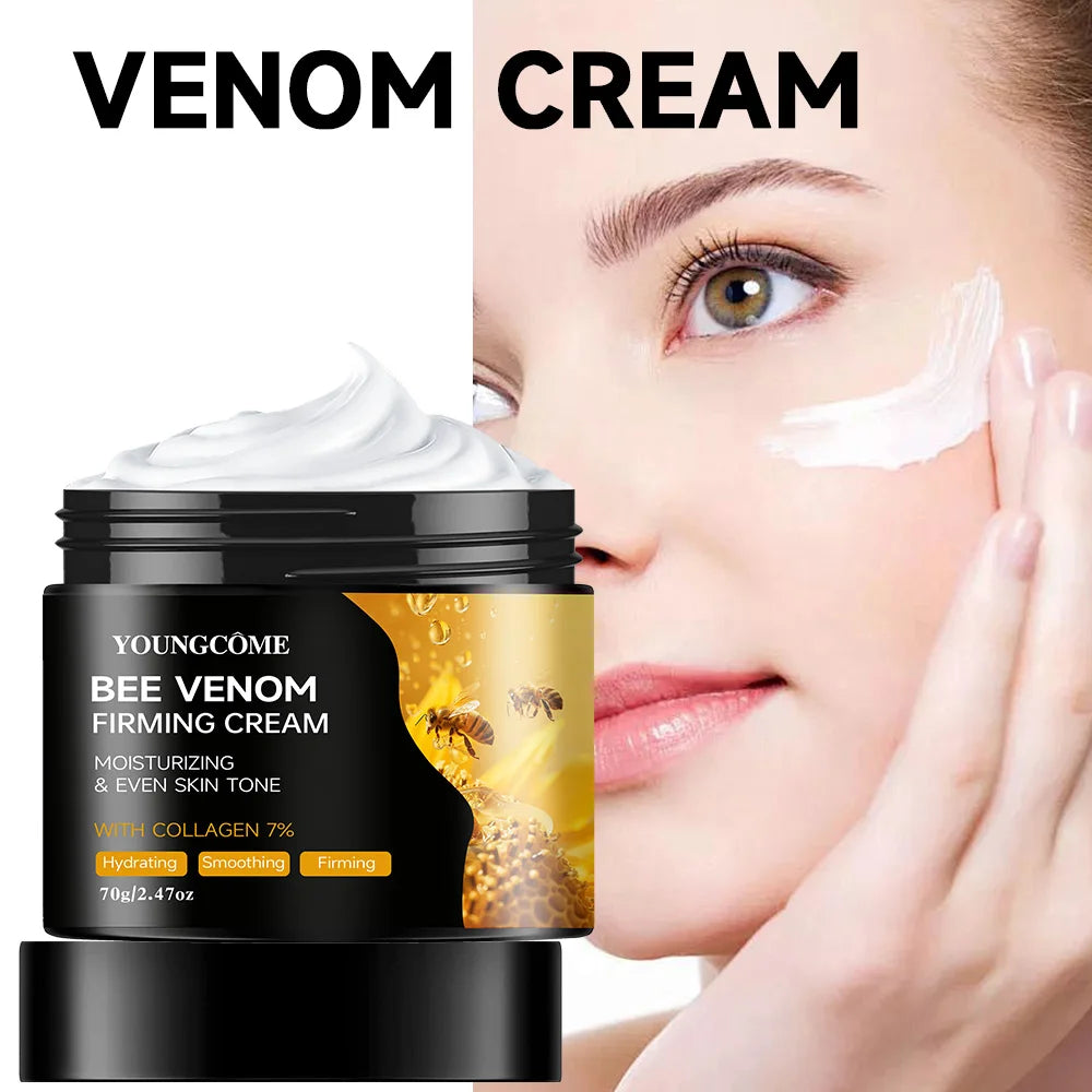YOUNGCOME Bee Venom & Collagen Face & Neck Cream – Firming, Anti-Aging, Whitening & Deep Hydration | CPNP Certified | 40g & 70g