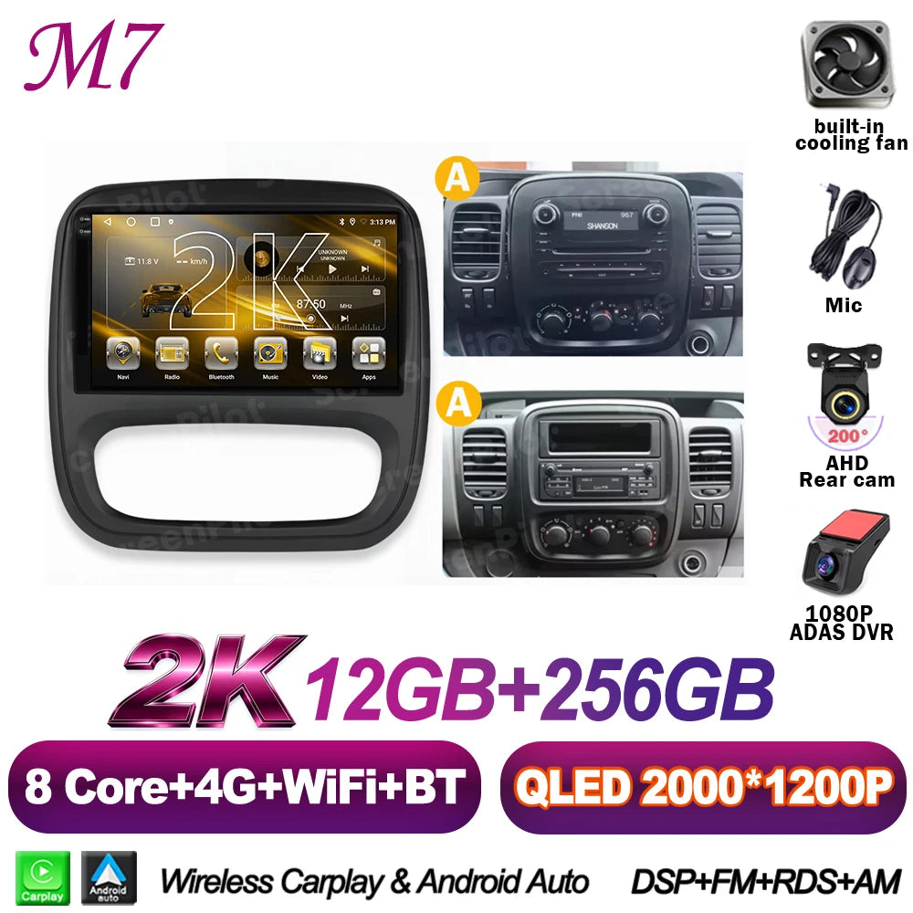 Android Car Radio for Renault Trafic 3 / Opel Vivaro B (2014-2018)