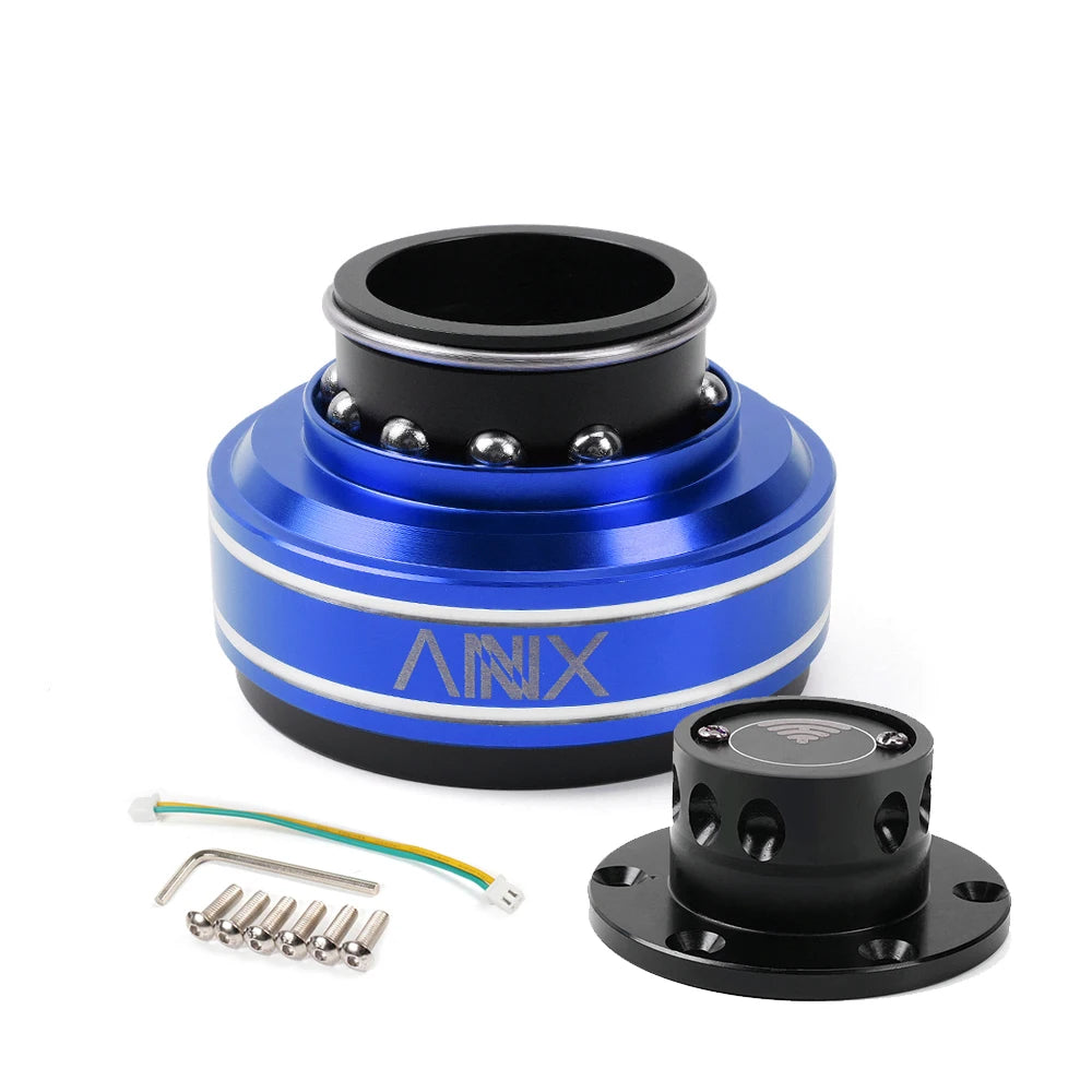 MUGE-New 6 Hole Racing Simulator Game Steering Wheel Quick Release Hub Adapter 70MM For MOZA Simagic M10 A/Mini Euro Truck QR040
