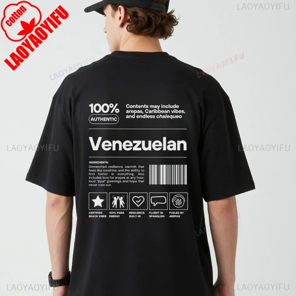 Funny Made in Venezuela Shirt Hispanic Heritage Month T-Shirt Venezolana Latina Unisex Tshirt Venezolano Pride Women Men Tops