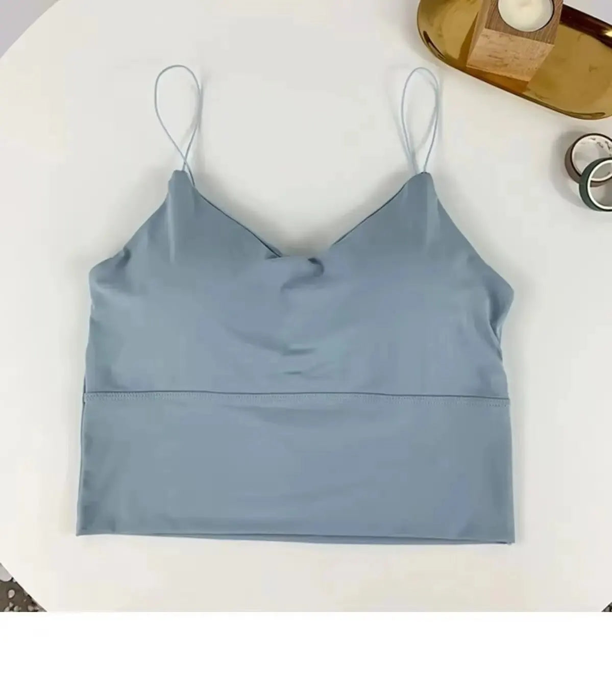 Women's Seamless Ice-Silk Camisole — Padded Bralette Tank Top