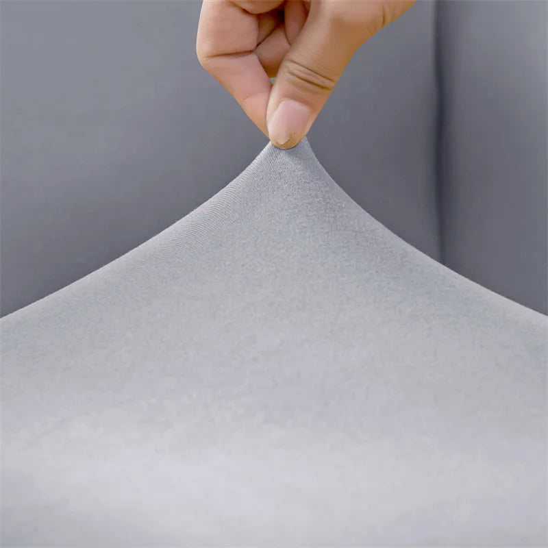 1PC Stretch Club Chair Cover Water Repellent Solid Color Arc Sofa Covers Single Removable Seat Slipcover Hotel Bar Counter Decor
