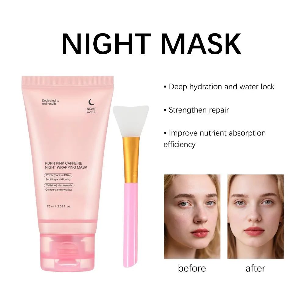 Eelhoe Korean Night Collagen Sleep Mask – Overnight Firming, Puffiness Reduction & Glass Skin | Moisturizing Peel Mask | 1, 2, 3 & 5 Pcs