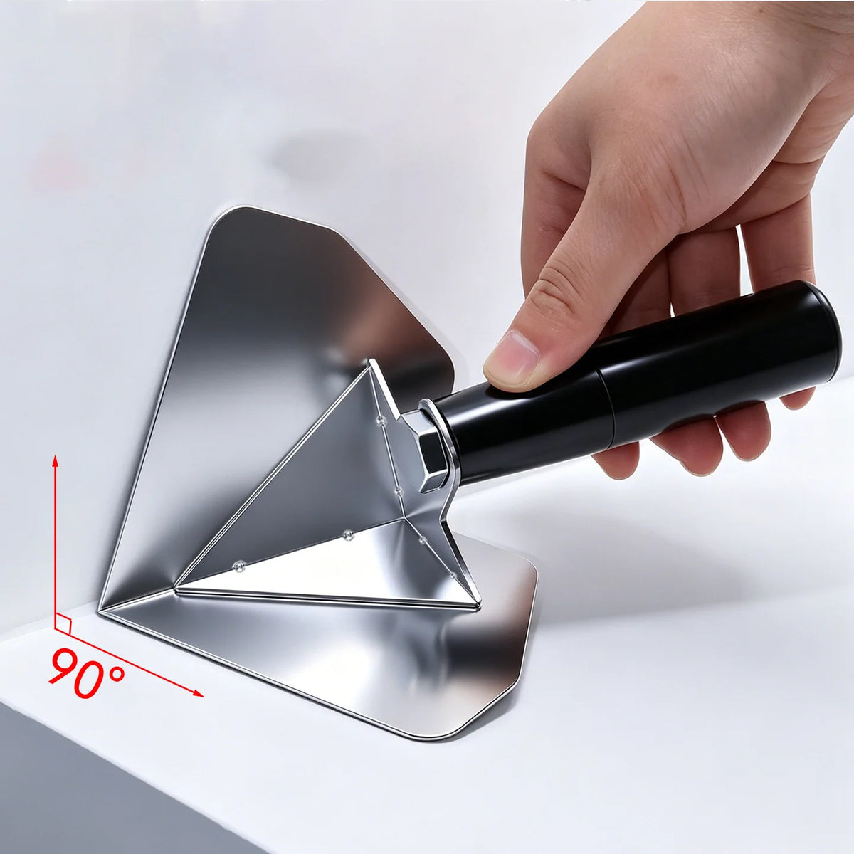 Stainless Steel 90 Degree Corner Trowel for Drywall and Plaster - view 5