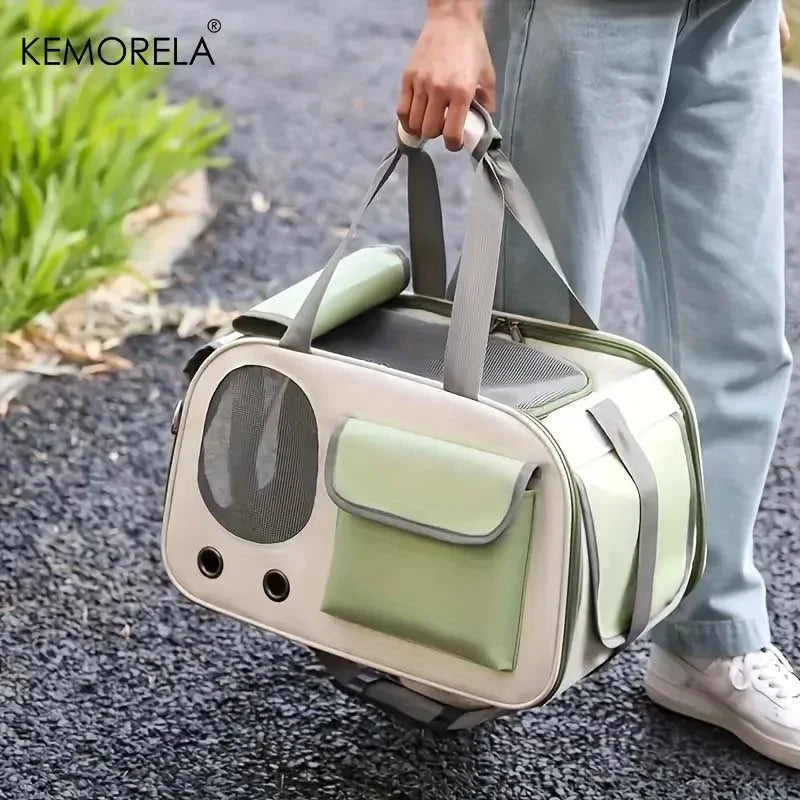 Portable Nylon Pet Carrier - Travel Bag for Cats & Small Dogs