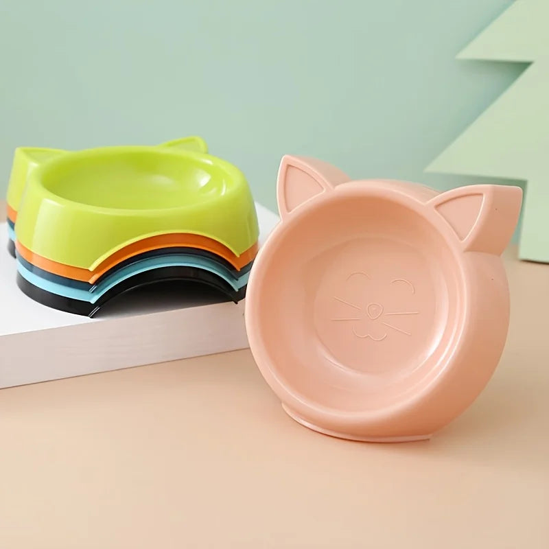 Cat-Shaped Pet Bowl - Non-Slip, Easy-Clean Feeding Dish – photo 2