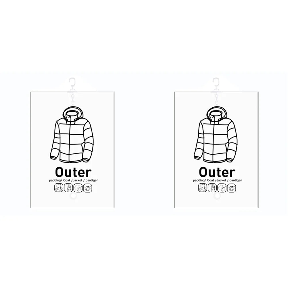 Hanging Vacuum Bag Clothes Organizer Bag Dustproof Clothes Vacuum Storage Bags Wardrobe Quilt Compression Empty Pump Bags