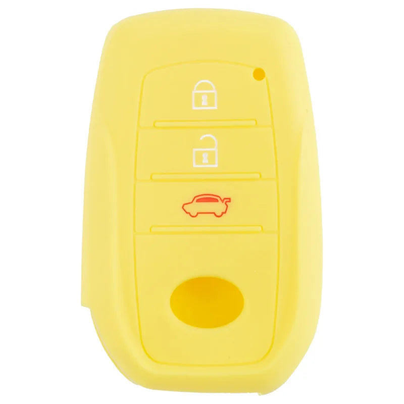 Car Key Silicone Case For Toyota Highlander Land Cruiser Riez 86 Rav4 Prado Innove Camry Hilux 3 Buttons Remote Key Supplies