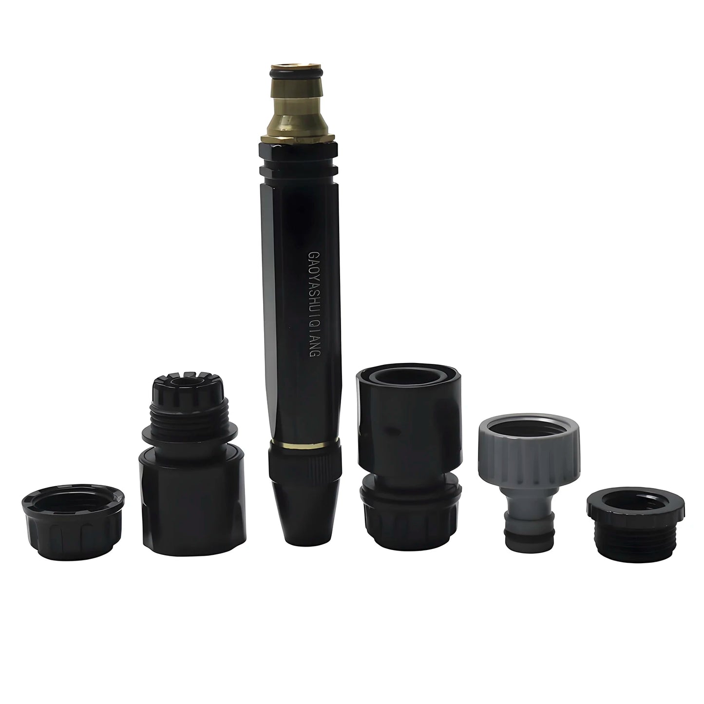 4-piece set Adjustable Car Wash Water Gun High Pressure Metal Car Wash Straight Nozzle Washer Spray Sprinkler Car Washing Tool