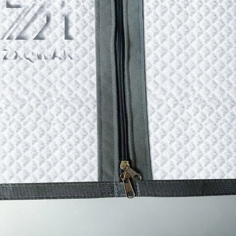 Thick Insulated Window Curtain with Zipper, Self Install
