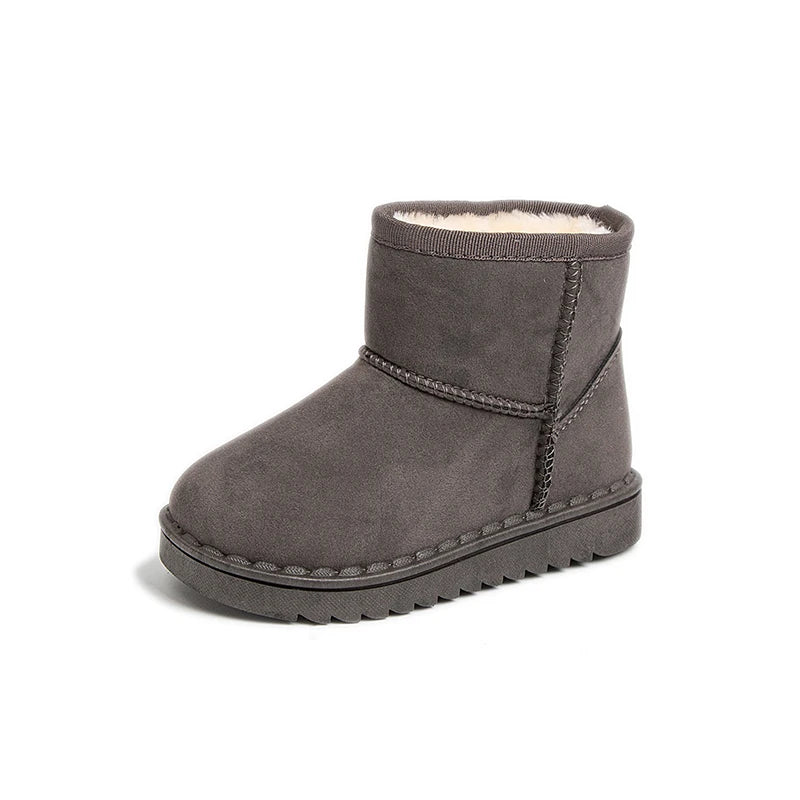 Kids Plush Snow Boots - Slip-On Short Winter Boots for Boys and Girls - photo 10